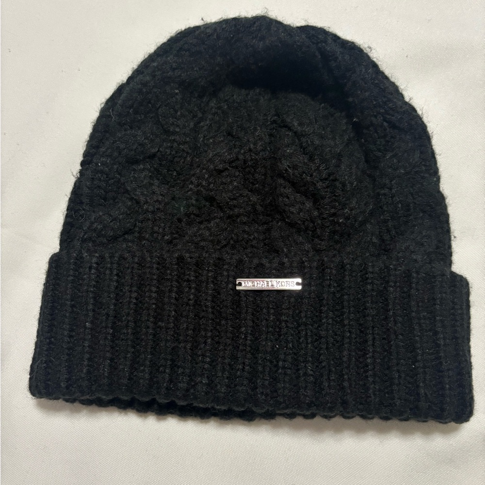 Micheal Kors Black Beanie Hat
